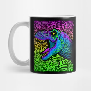 Tyrannosaurus Rex Psychedelic Mug